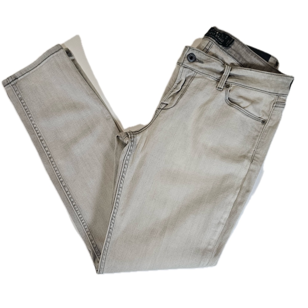 Lucky Brand Jeans Womens 6 28 Gray Lolita Skinny Slim Stretch Light Wash